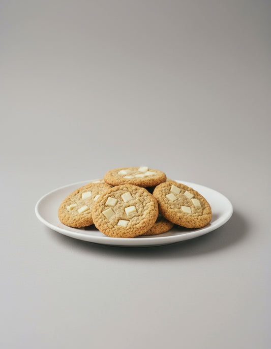 Valkosuklaa kaurakeksit